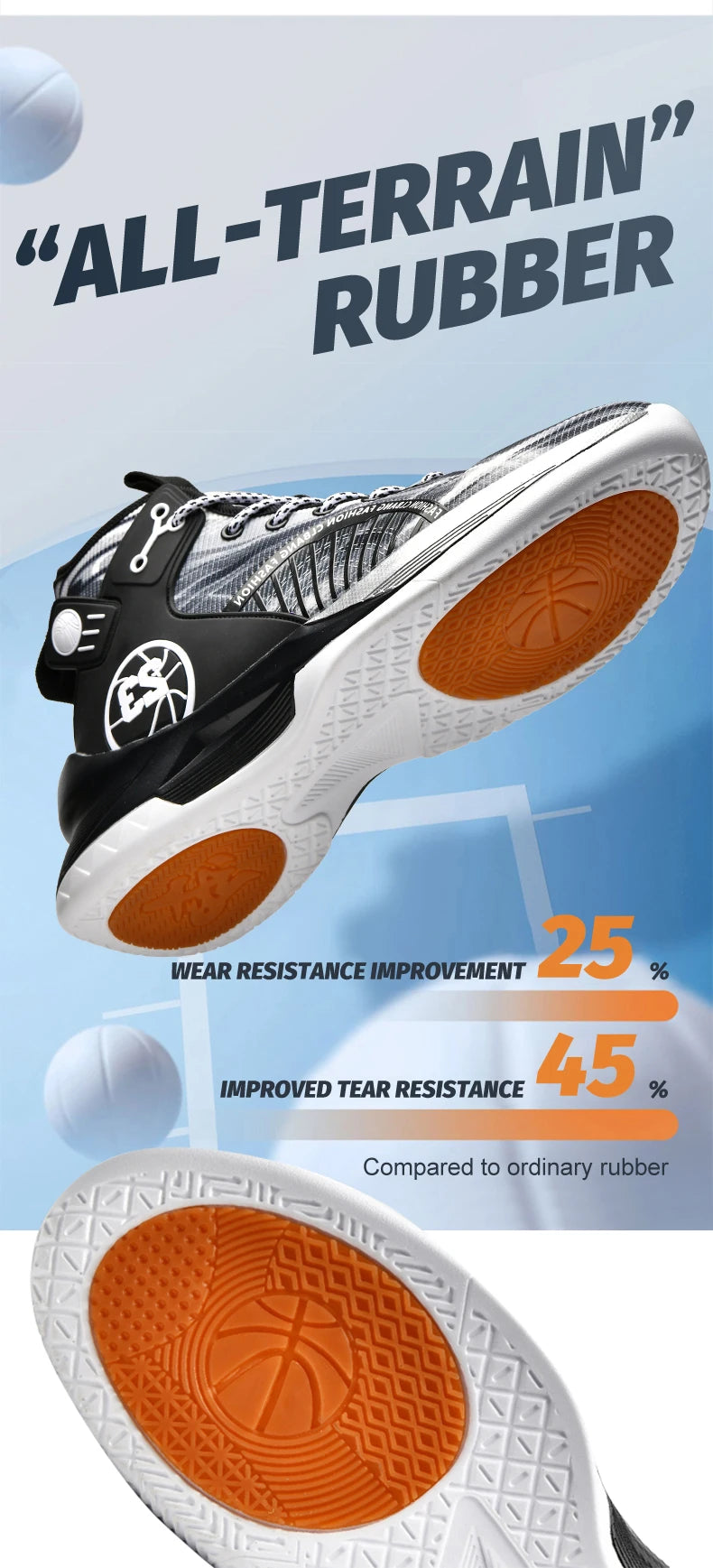 Men’s Fashion Basketball Shoes – Breathable, Non-Slip Running Sneakers