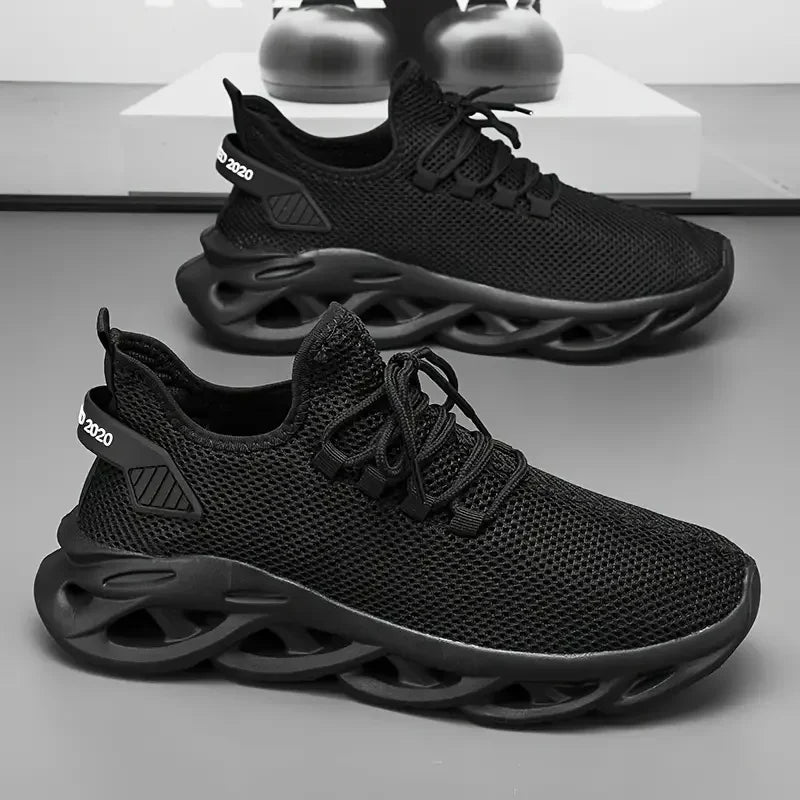 New Men Running Shoes Jogging Fashion Casual Walking Leisure Loafers Lace-up Breathable Brand Outdoor Comfortable Sneakers Blade