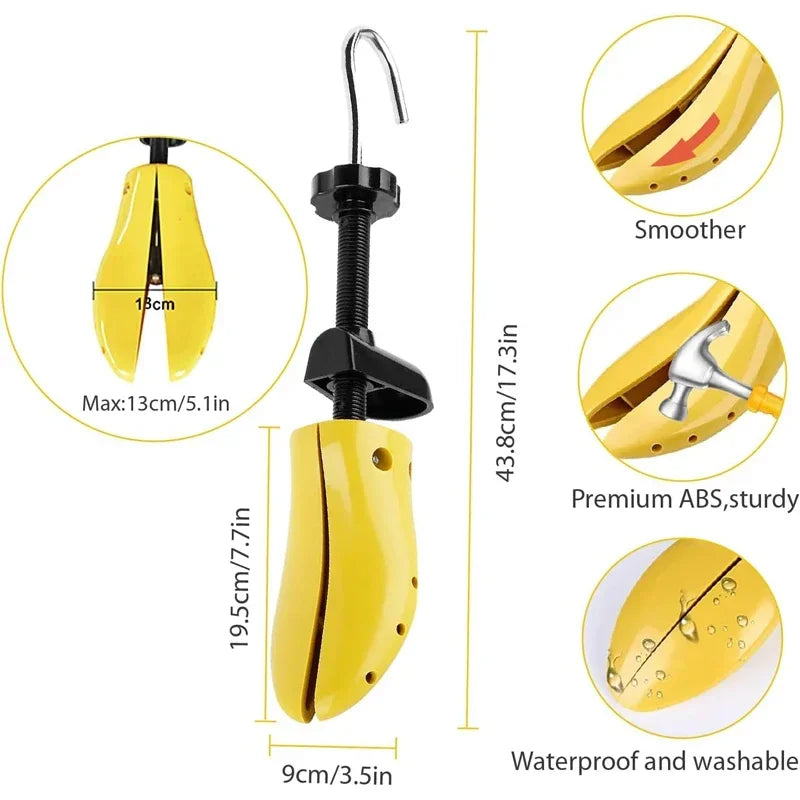 Repacego 1 Piece Shoe Trees Adjustable Shoe Stretcher Plastic Expander Men Women Unisex Length Width shoes Extender Keeper Heels