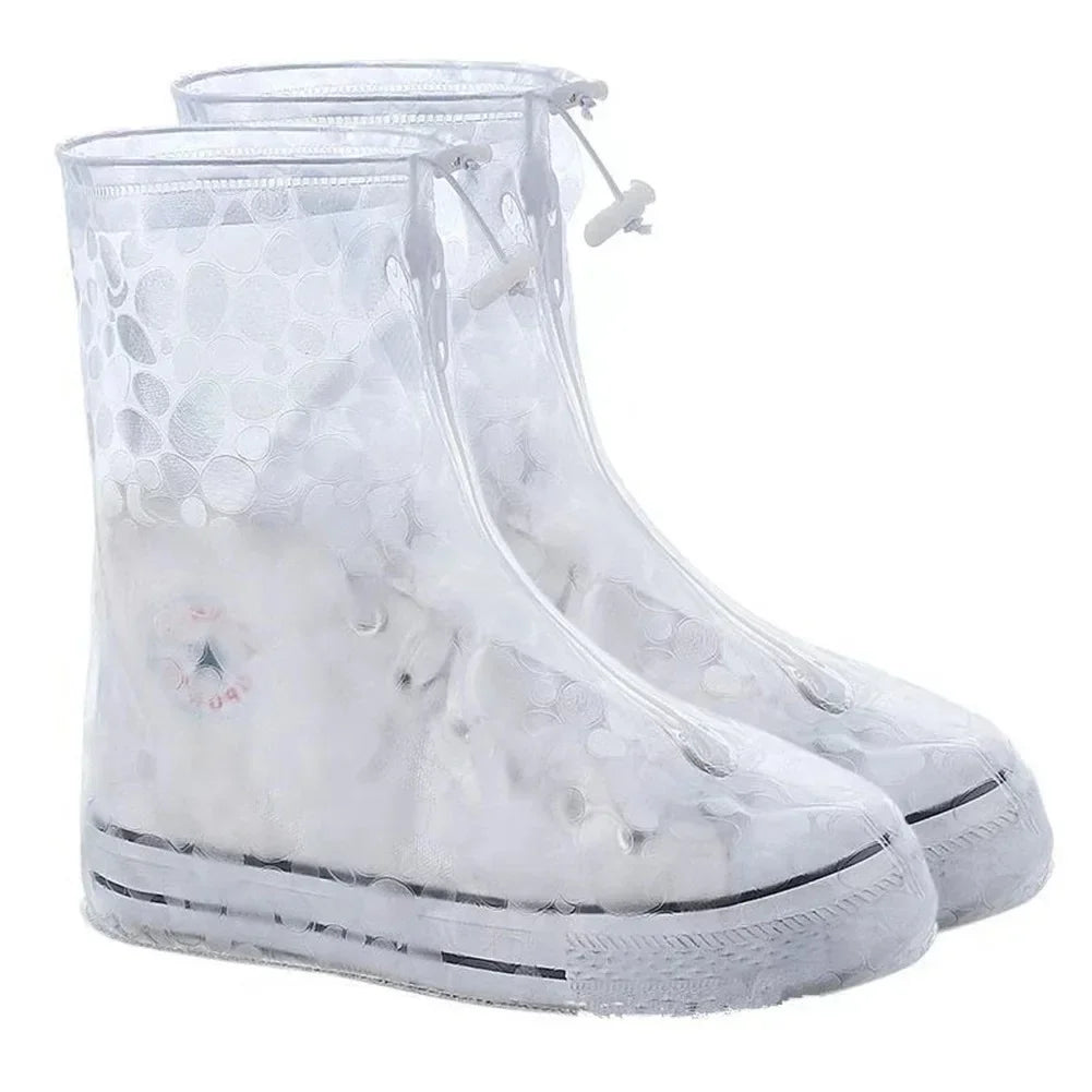 Shoes Cover Rain Waterproof Quality Thick Shoes Protectors Rain Boots PVC Non-Slip Rainy Shoe Cover Adult Water proof shoes