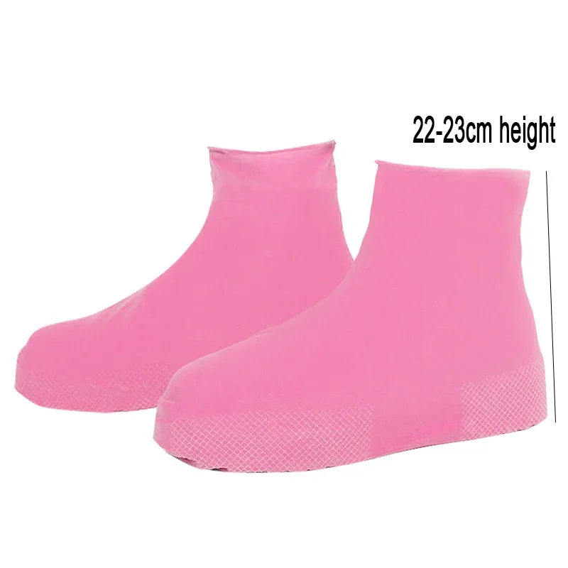 Waterproof Shoe Covers Silicone Anti-Slip Rain Boots Unisex Sneakers Protector for Outdoor Rainy Day Protectors Shoes Cover