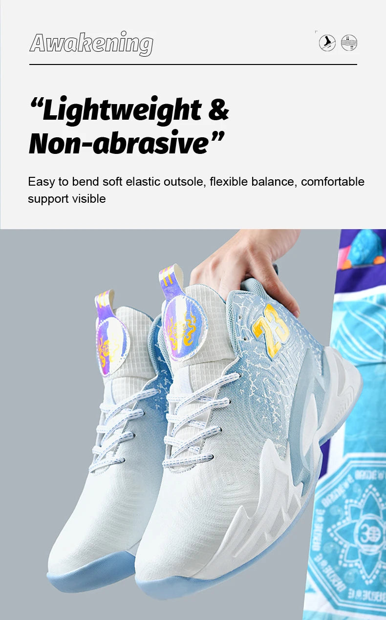 Men’s Basketball Shoes – Breathable, Non-Slip Outdoor Fashion Unisex Sneakers