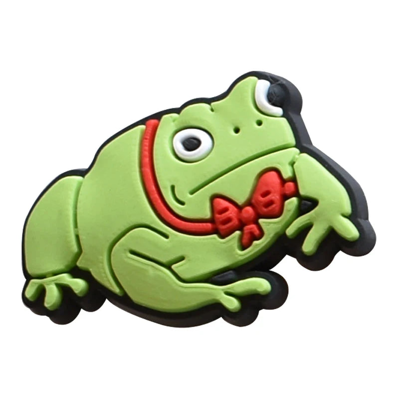 Frog Shoe Charms for Crocs Sandals Women Clogs Pins Shoe Decorations Accessory Men Badges Boys Girls Kids Shoes Accessories