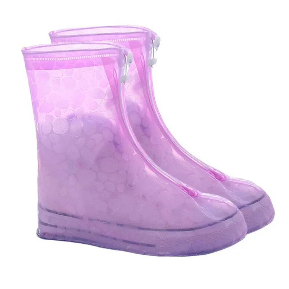 Shoes Cover Rain Waterproof Quality Thick Shoes Protectors Rain Boots PVC Non-Slip Rainy Shoe Cover Adult Water proof shoes