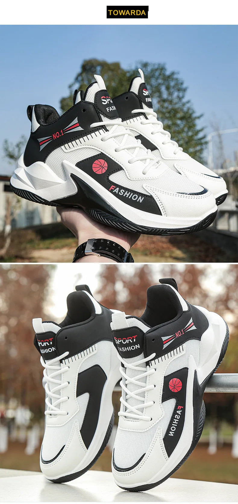 2025 Men’s Retro Basketball Shoes – Breathable Non-Slip Gym & Training Sneakers