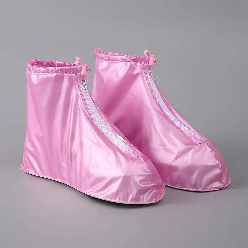 1 Pair Shoes Cover Rain Waterproof  Rain Boots Non-slip Wear-resistant Men Women's Strong Durable Snow and Dirt Proof Boot Cover