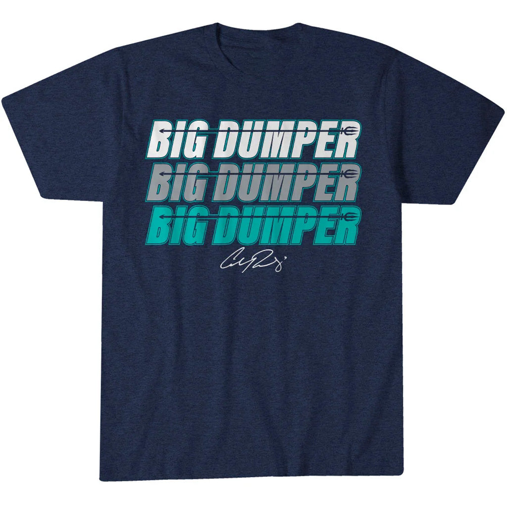 Seattle Mariners Cal Raleigh Big Dumper Stack Graphic Shirt for Baseball Fans