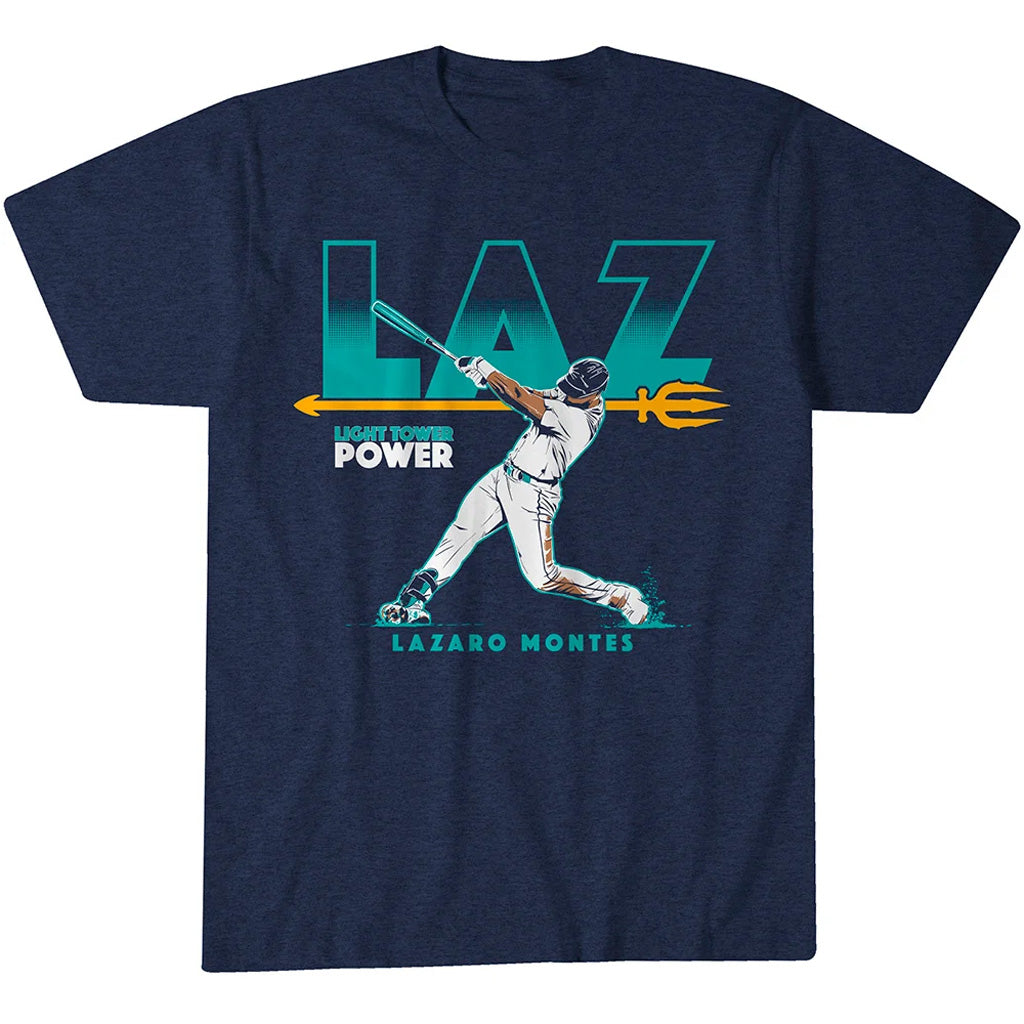 Seattle Mariners Lazaro Montes Laz Graphic Shirt for Baseball Fans
