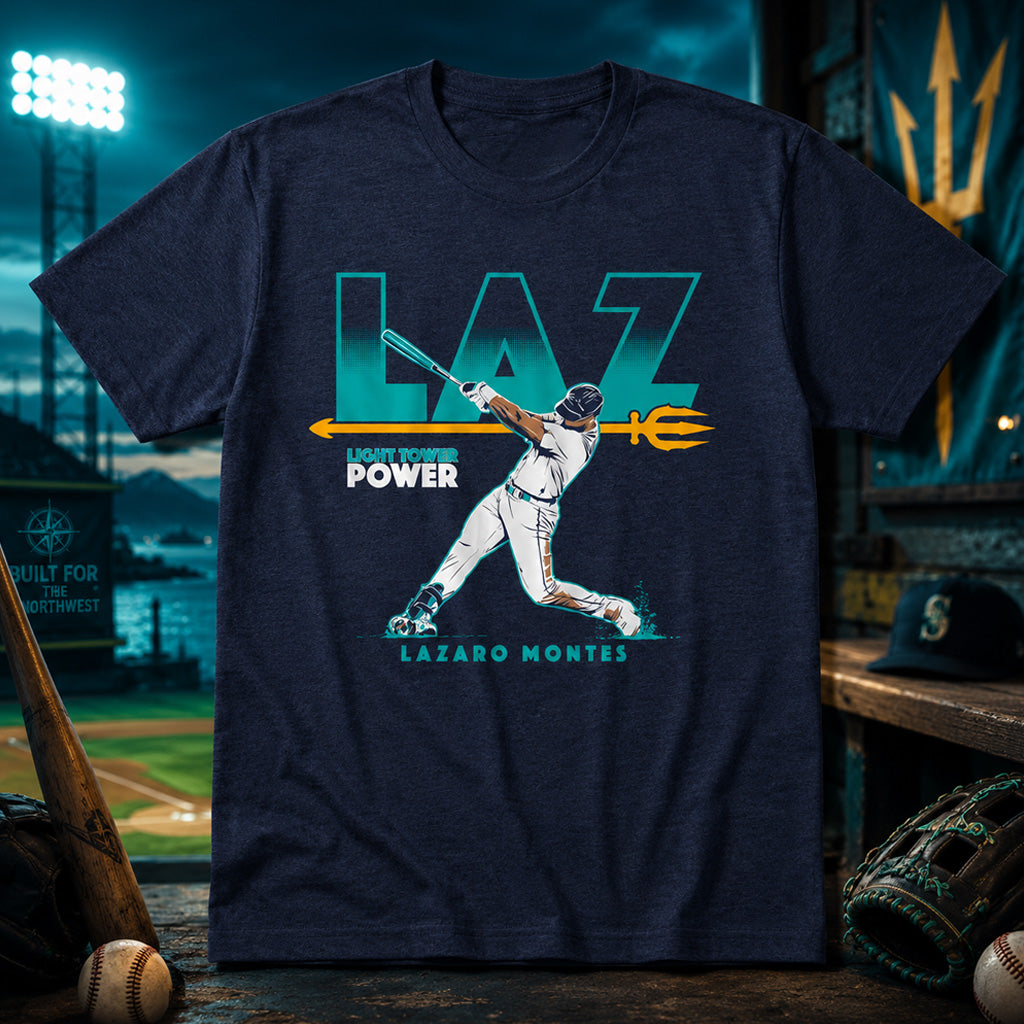 Seattle Mariners Lazaro Montes Laz Graphic Shirt for Baseball Fans