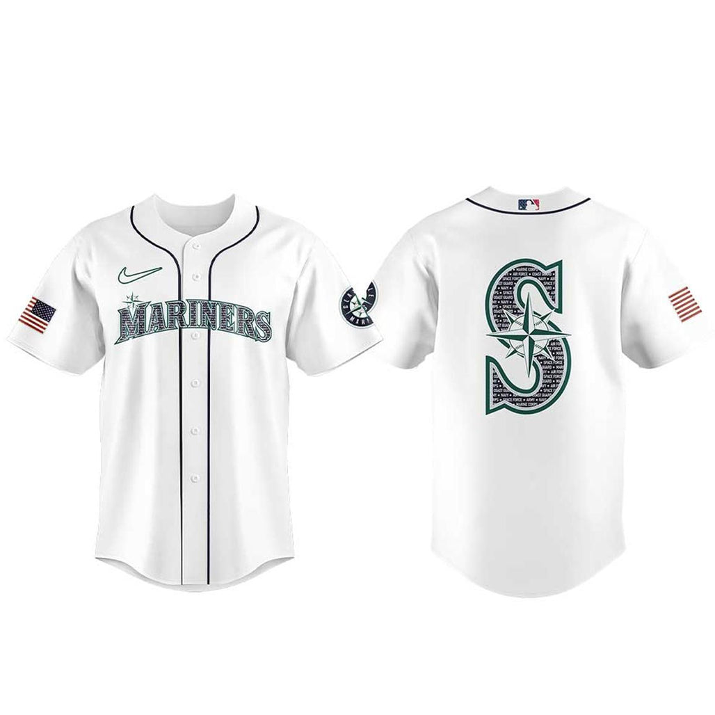Seattle Mariners Salute to Armed Forces 2026 Baseball Jersey