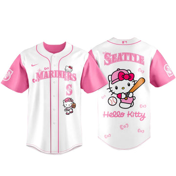 Seattle Mariners x Hello Kitty 2026 Pink Baseball Jersey