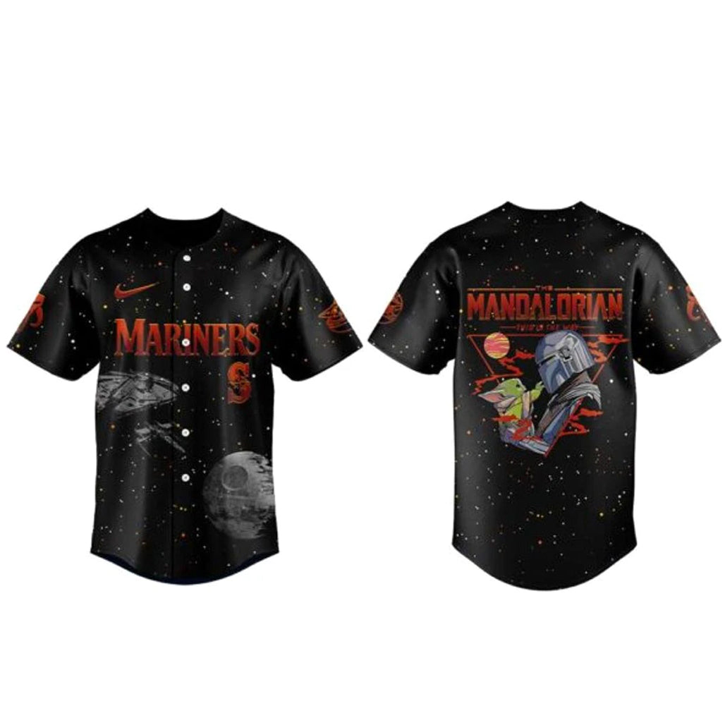 Seattle Mariners x Mandalorian and Grogu Baseball Jersey