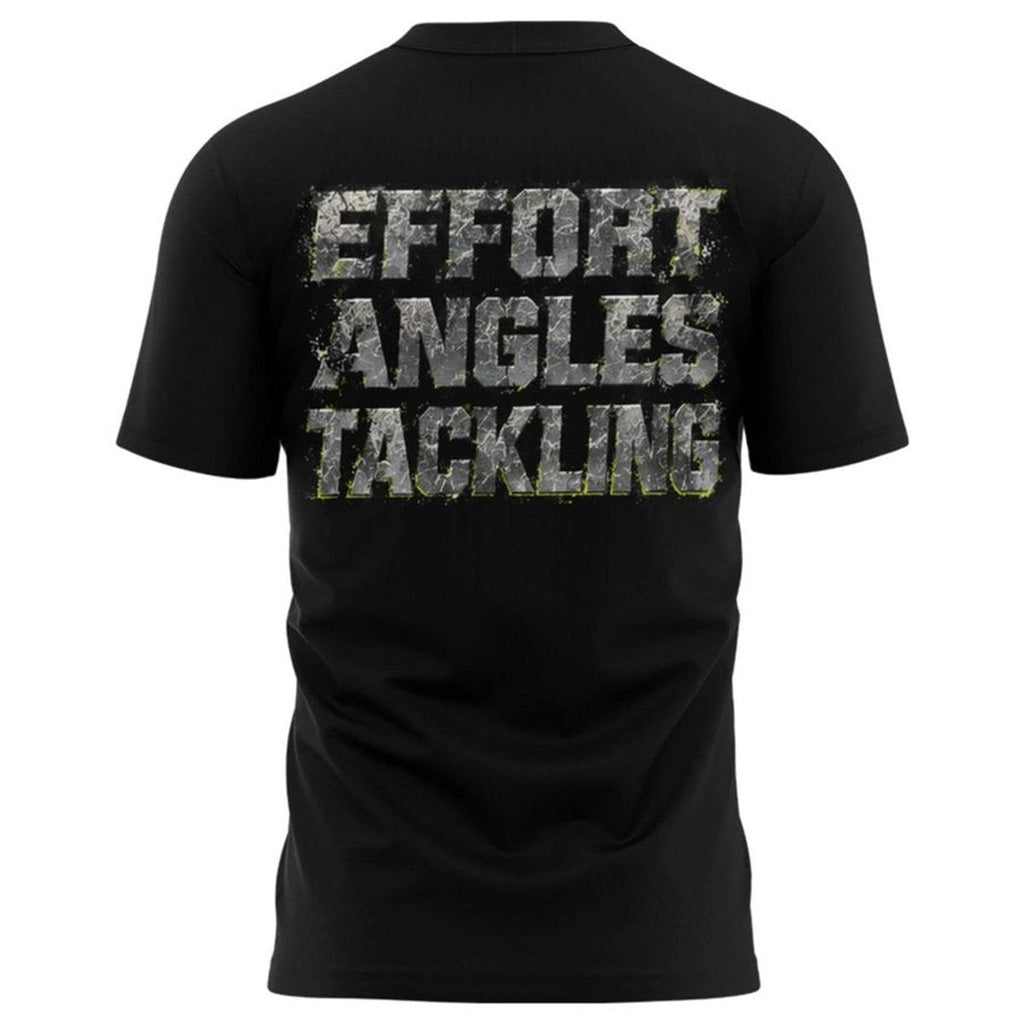 Seattle Seahawks Coach Mike Macdonald 2026 Effort Angles Tackling Graphic Shirt for Football Fans