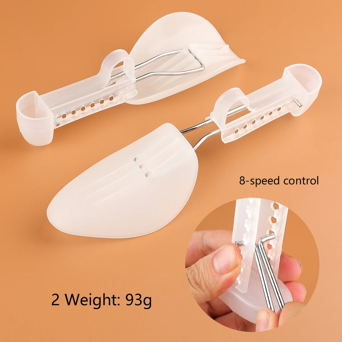 Brand New High Quality 1 Pair Plastic Shoe Tree Shaper Shapes Stretcher Adjustable for Women Men Unisex Fashion Black shoe tree