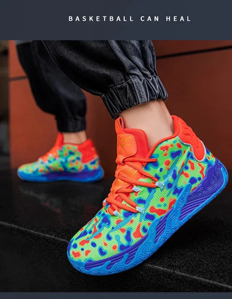 2025 New Men's Sneakers Breathable Comfortable Mens Basketball Shoes Wear-resistant Non-slip Couple's Sports Shoes Tenis