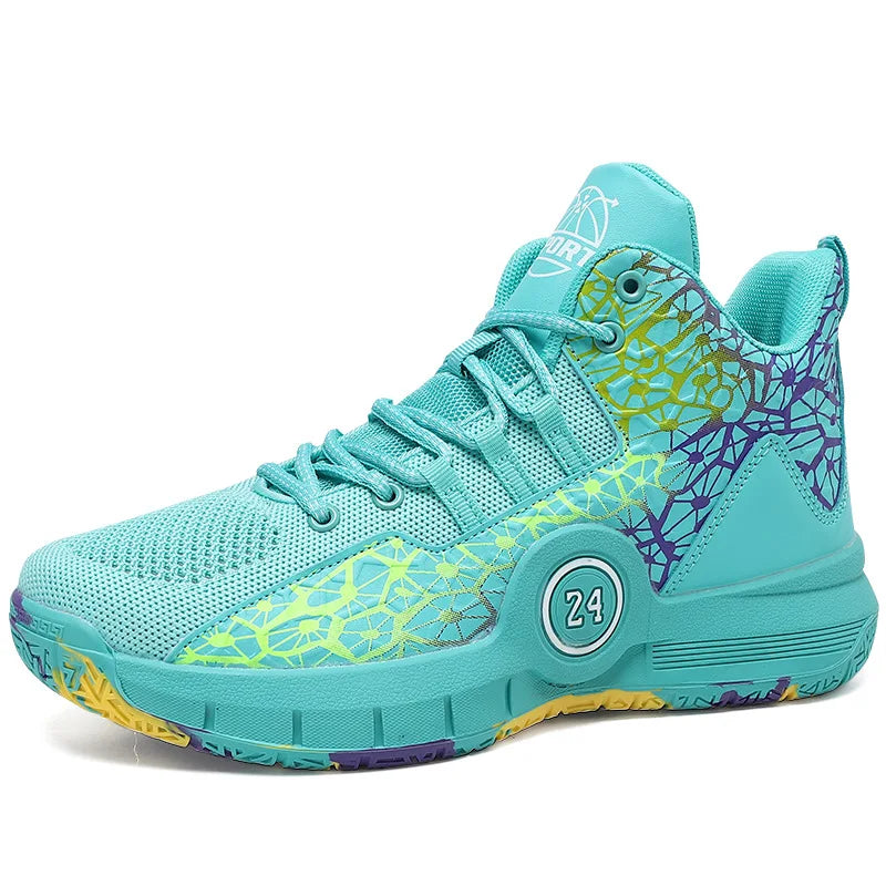 Men Professional Basketball Shoes Kids Men's Cushioning Light Basketball Sneakers Women Mesh Breathable Outdoor Sports Shoes