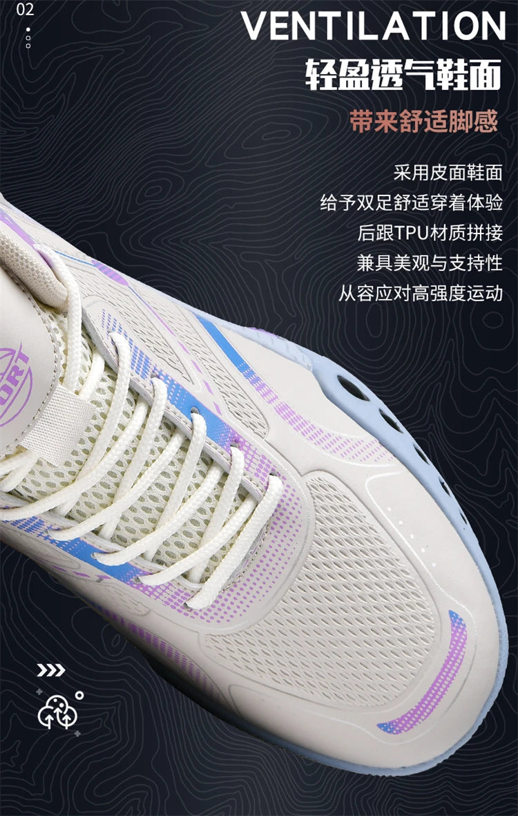 Men's Basketball Shoes Breathable Cushioning Non-Slip Wearable Sports Shoes Gym Training Athletic Basketball Sneakers for Women