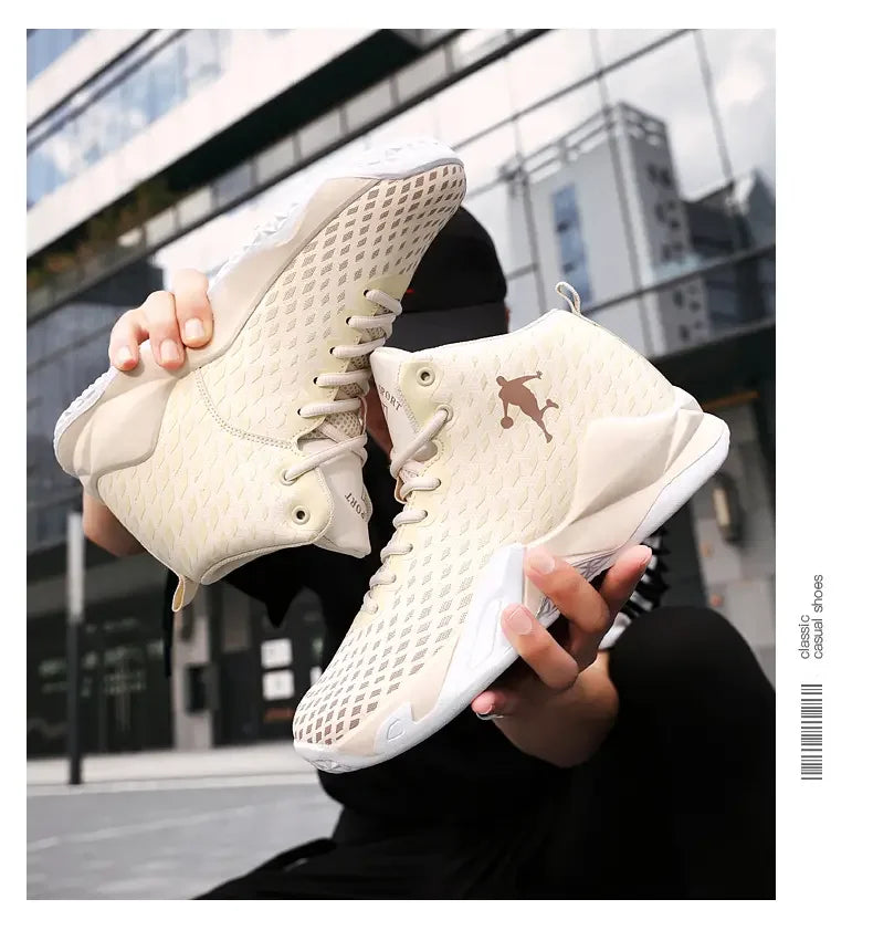Men’s High-Top Basketball Sneakers – Fashion Street Sport Shoes