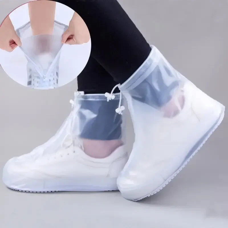 1 Pair Shoes Cover Rain Waterproof  Rain Boots Non-slip Wear-resistant Men Women's Strong Durable Snow and Dirt Proof Boot Cover