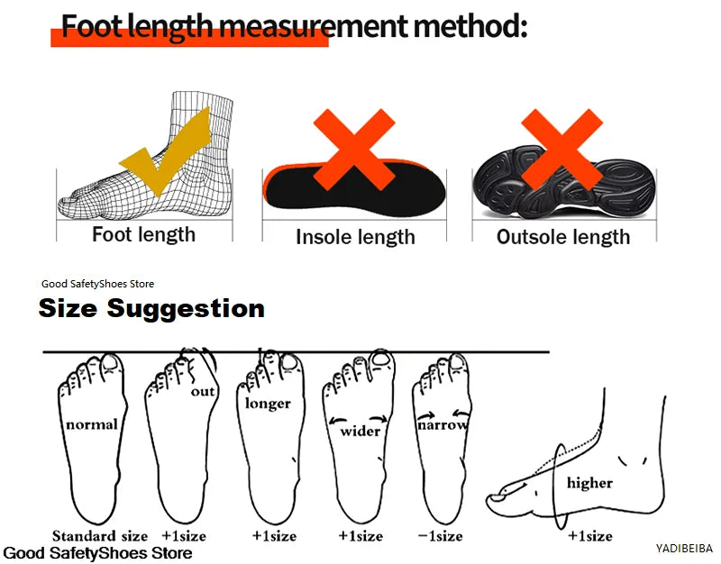 Steel Toe Safety Shoes Men Women Security Protection Work Shoes Lightweight Safety Boots Air Cushion Indestructible Shoes
