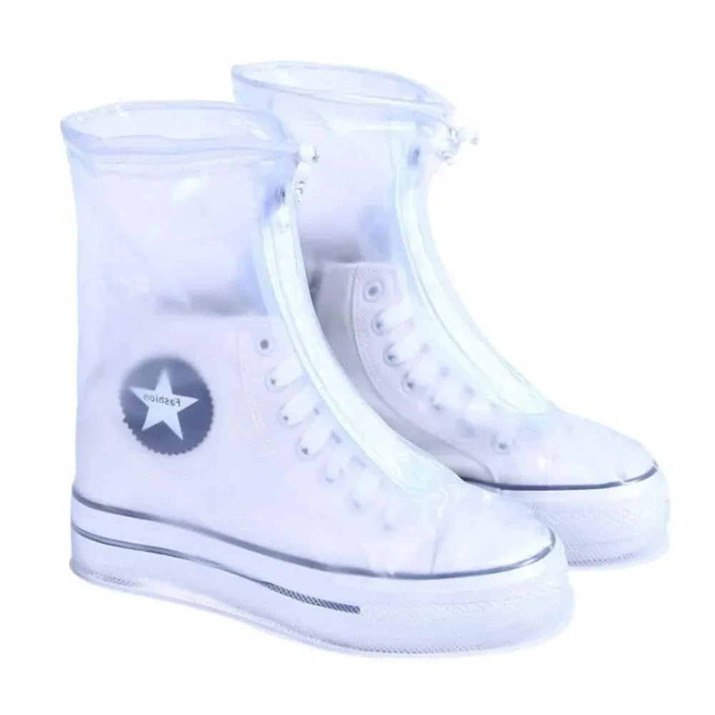 Shoes Cover Rain Waterproof Quality Thick Shoes Protectors Rain Boots PVC Non-Slip Rainy Shoe Cover Adult Water proof shoes