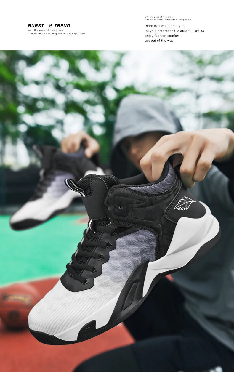 Men’s Basketball Shoes – Breathable Non-Slip Fashion Sports Sneakers
