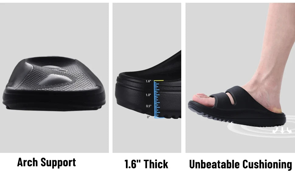 Crestar Orthopedic Sandals – Soft Arch Support Flip Flops for Men & Women, Comfortable Summer Beach Slides