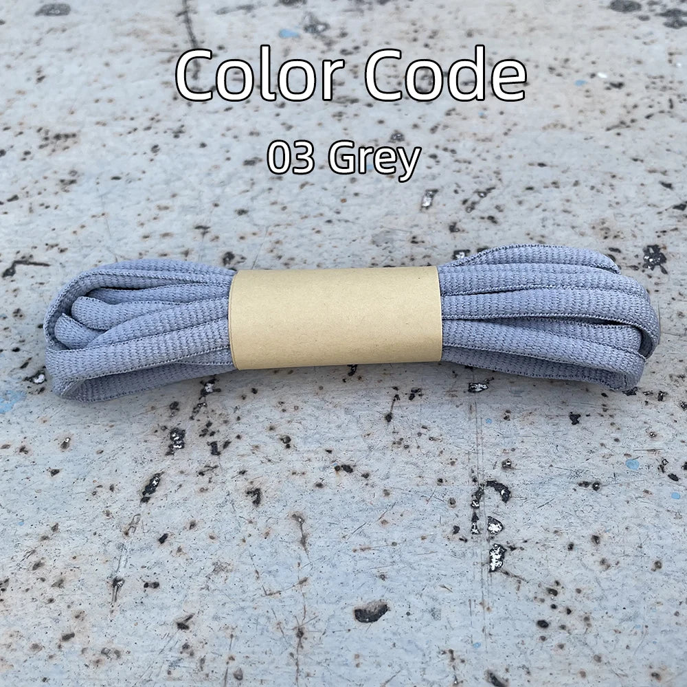2025 New Flat Semicircular Shoelaces for Women's Sneakers Strap 160/180cm Black Grey Off-White Accessorie for Nike/Arctery