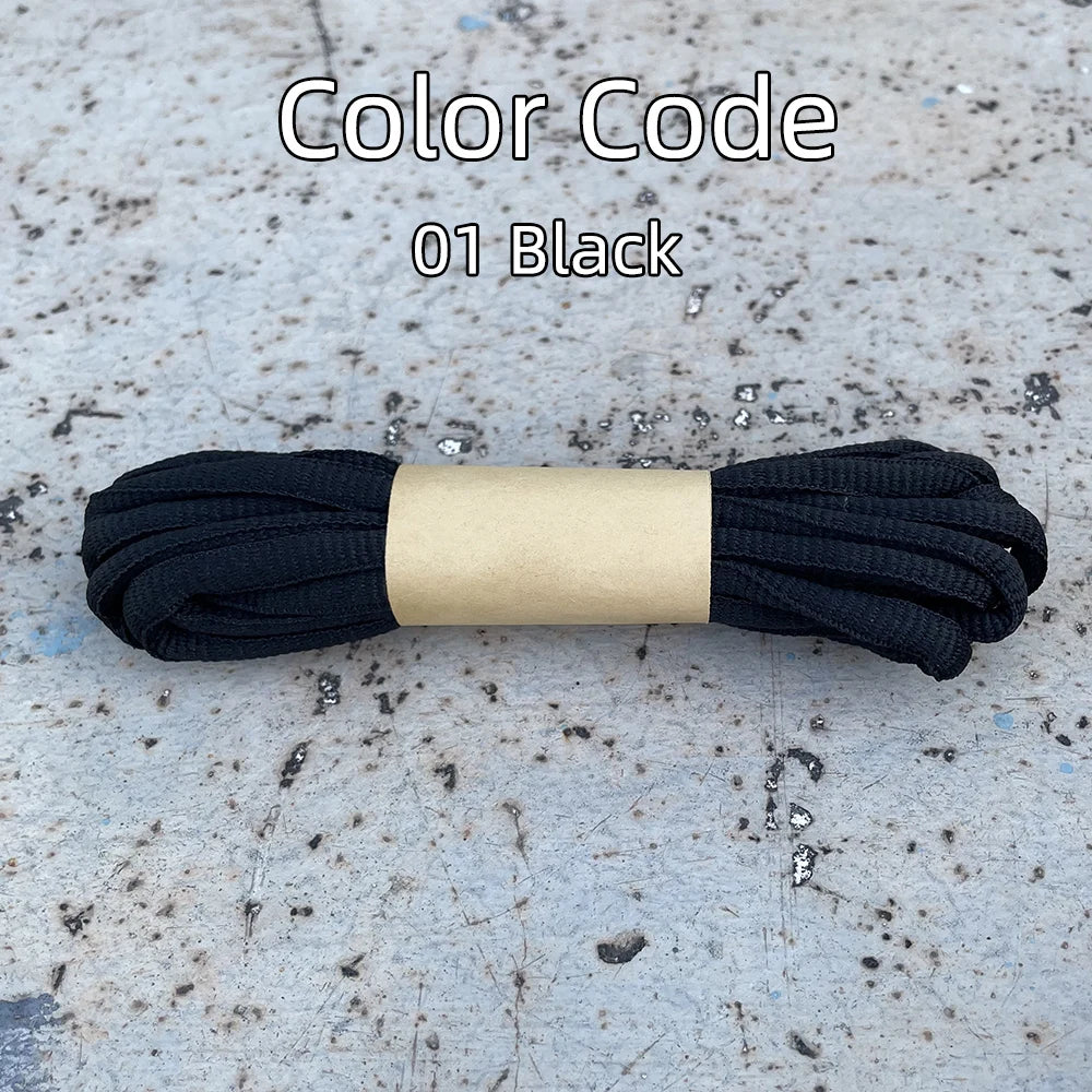 2025 New Flat Semicircular Shoelaces for Women's Sneakers Strap 160/180cm Black Grey Off-White Accessorie for Nike/Arctery