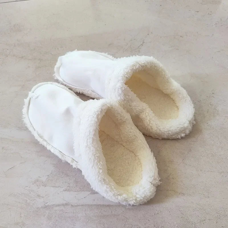 1 Pair Winter Warm Shoe Cover Inserts Replacement Fur Insoles Removable Soft Thickened Shoes Liners Plush Cover Accessories