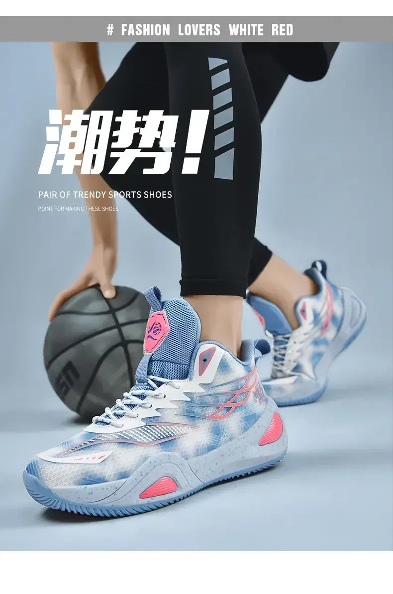 2025 Couple Basketball Shoes for Men and Women Sports Training Shoes  Male Tennis Sneakers Nonslip Basketball