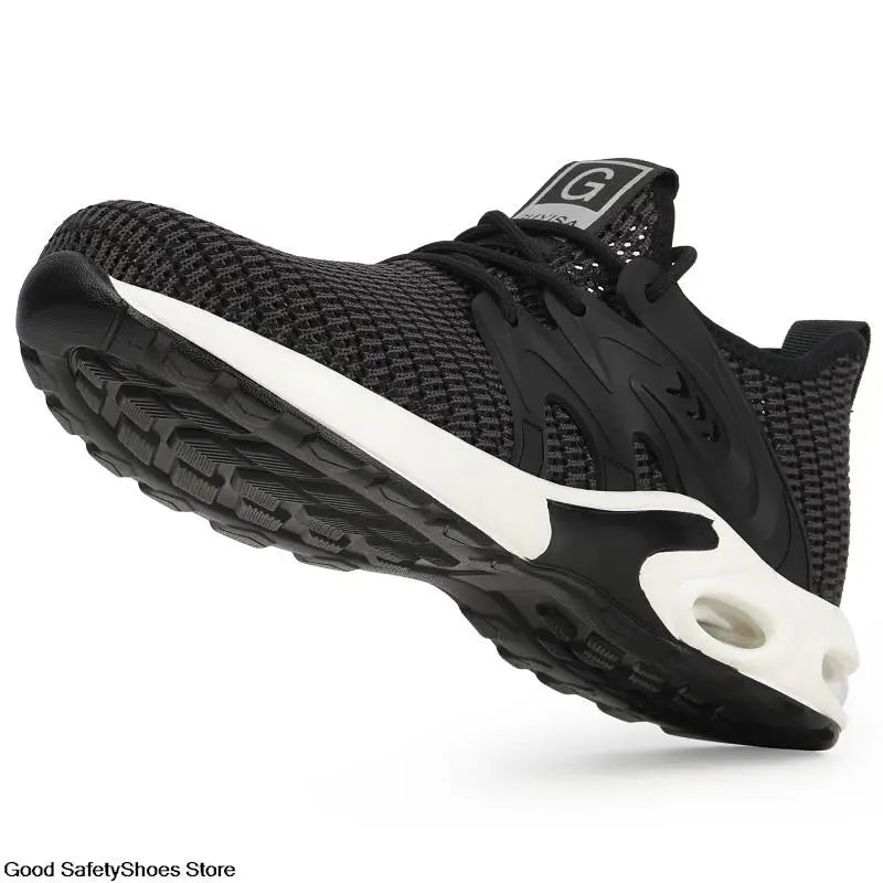 Steel Toe Safety Shoes Men Women Security Protection Work Shoes Lightweight Safety Boots Air Cushion Indestructible Shoes