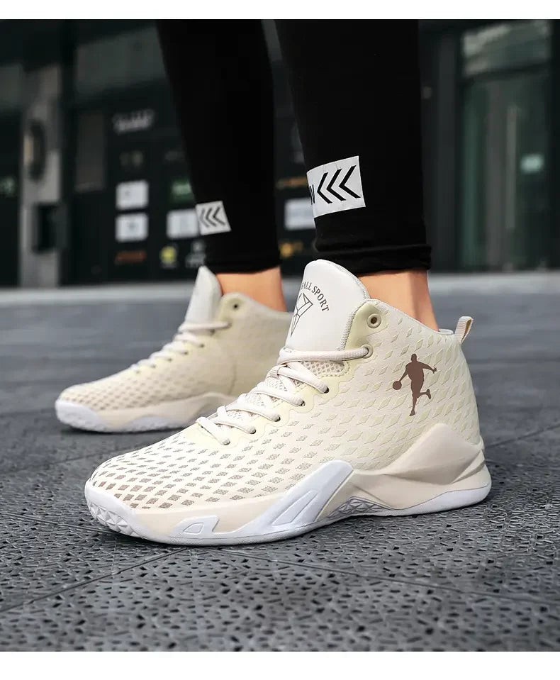Men’s High-Top Basketball Sneakers – Fashion Street Sport Shoes