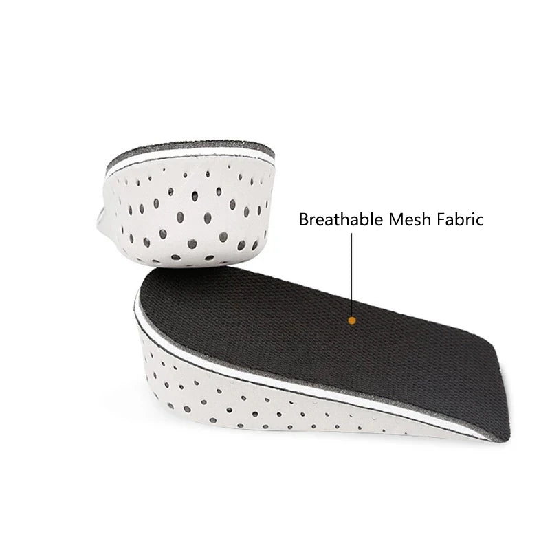 2-4cm Memory Foam Insoles for Shoes Men Height Increase Templates Breathable Sweat-absorbent Insoles for Feet Running Accessorie