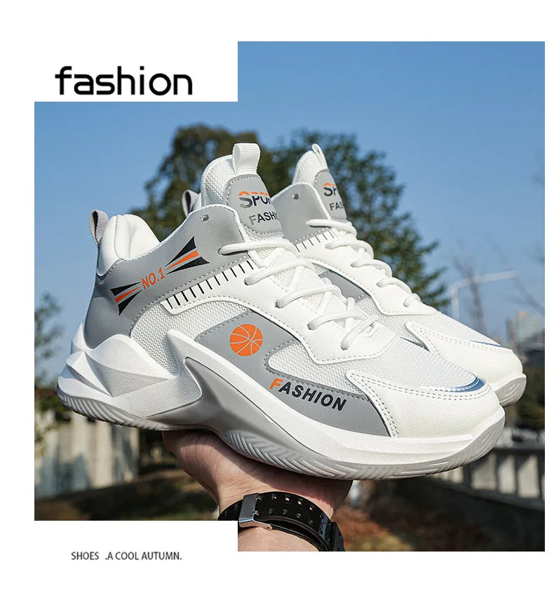 2025 Men’s Retro Basketball Shoes – Breathable Non-Slip Gym & Training Sneakers