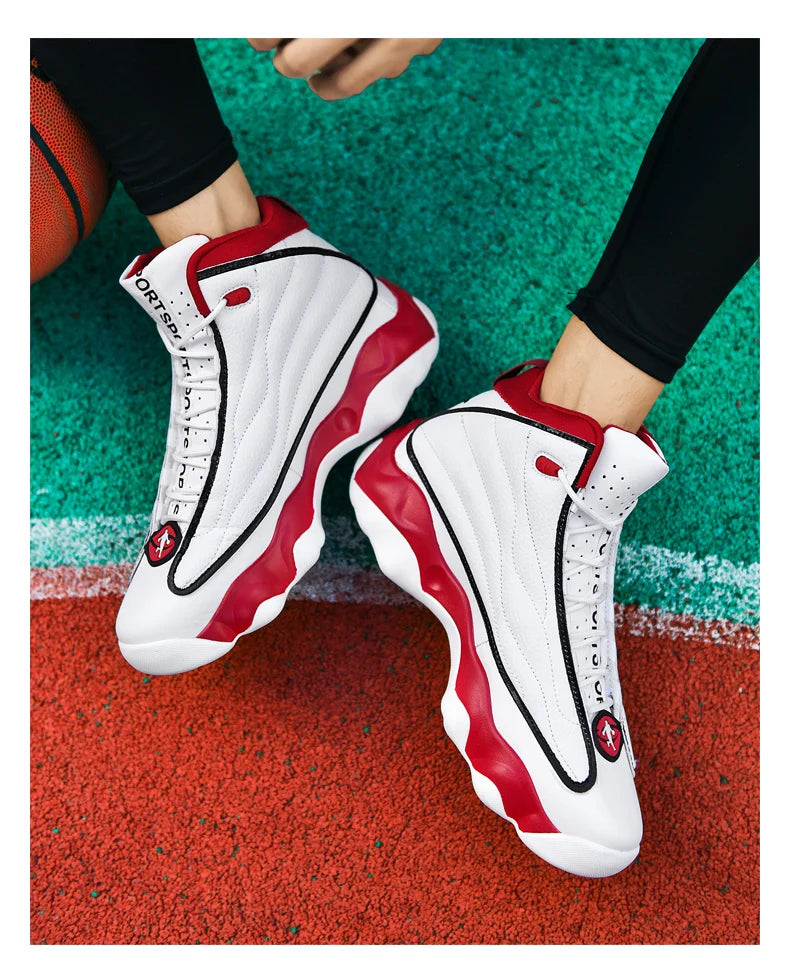 Cool Boy Basketball Sneakers Outdoor Sport Trainers Men Women Plus Size 47 48 Basketball Training Shoes Unisex Size 36-48