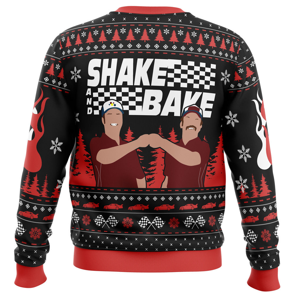 Shake And Bake Talladega Nights Ugly Christmas Sweater