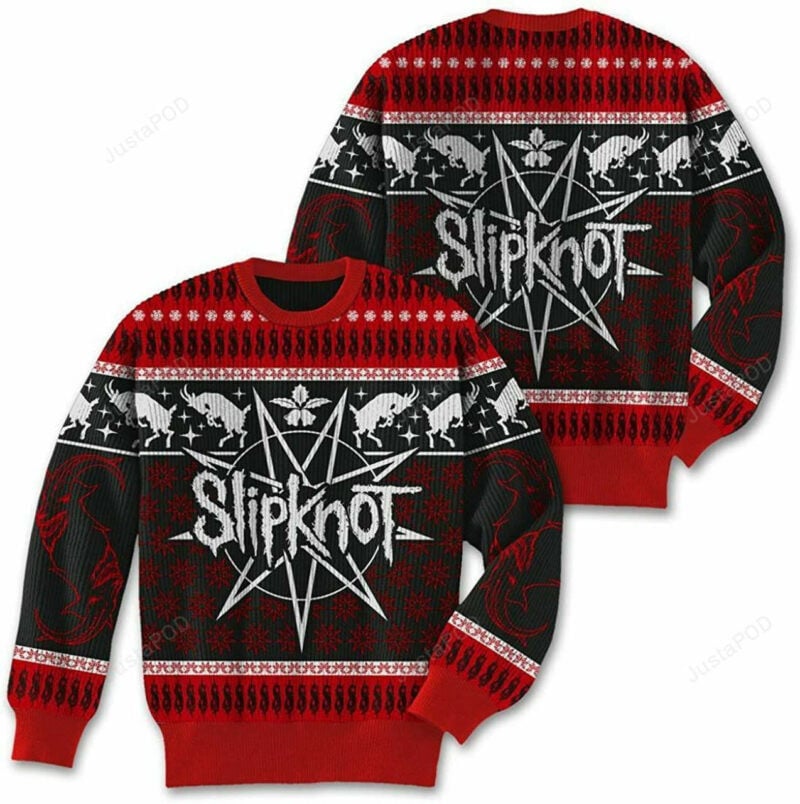 Slipknot - Pentagram Ugly Christmas Adult Sweater
