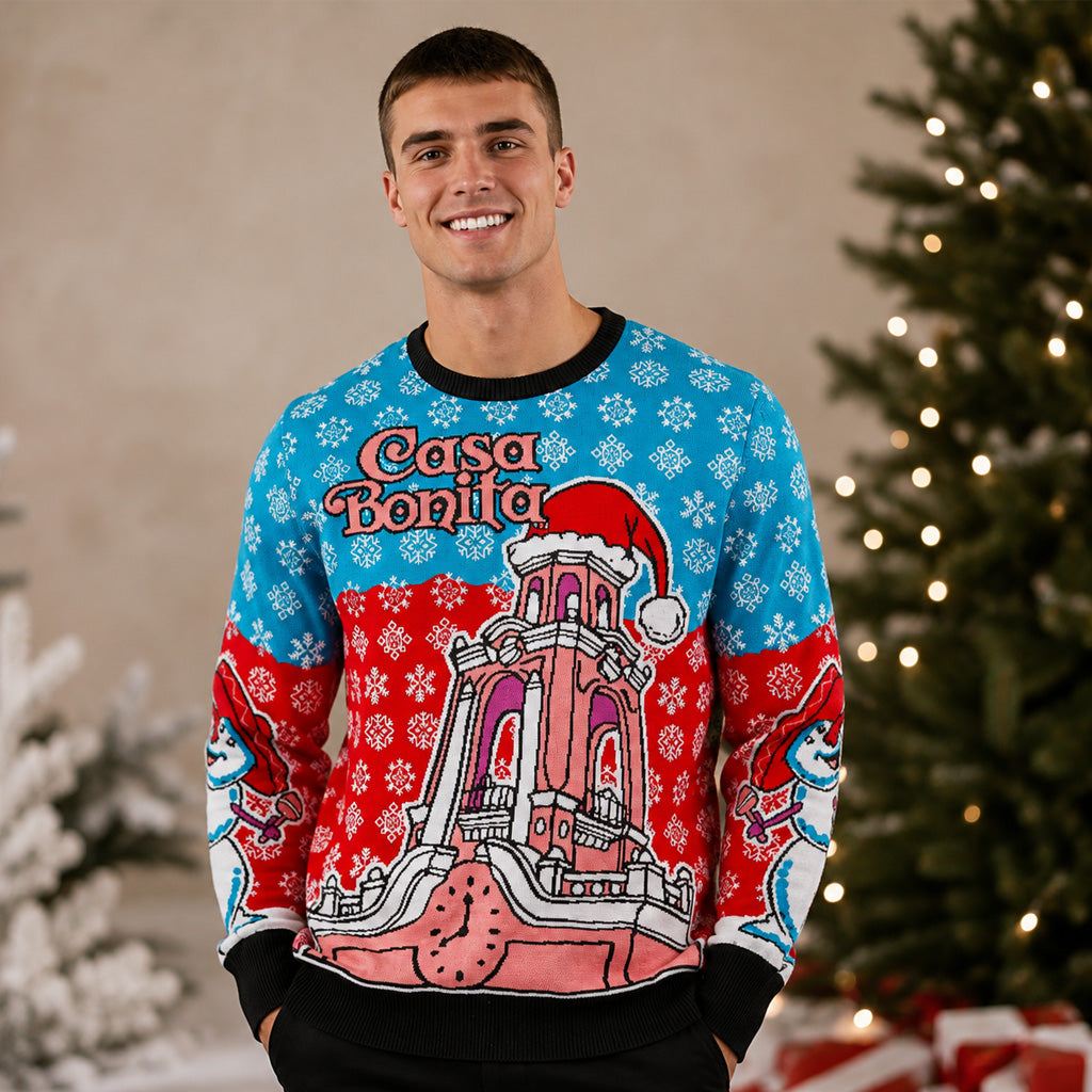 Snowy Tower Ugly Christmas Sweater 2026 for Christmas Fans