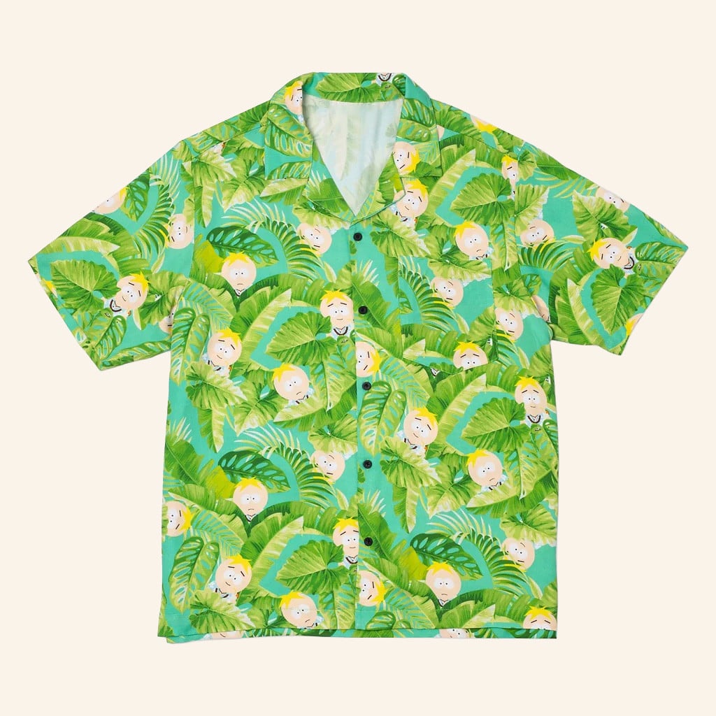 South Park Merch South Park Butters Bash Cabana Hawaiian Shirt Present For Him