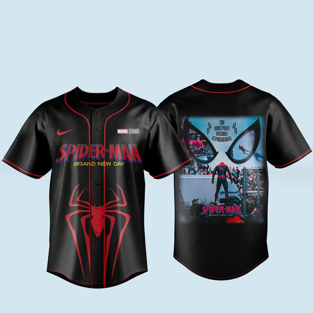 Spider Man Brand New Day 2026 Baseball Jersey