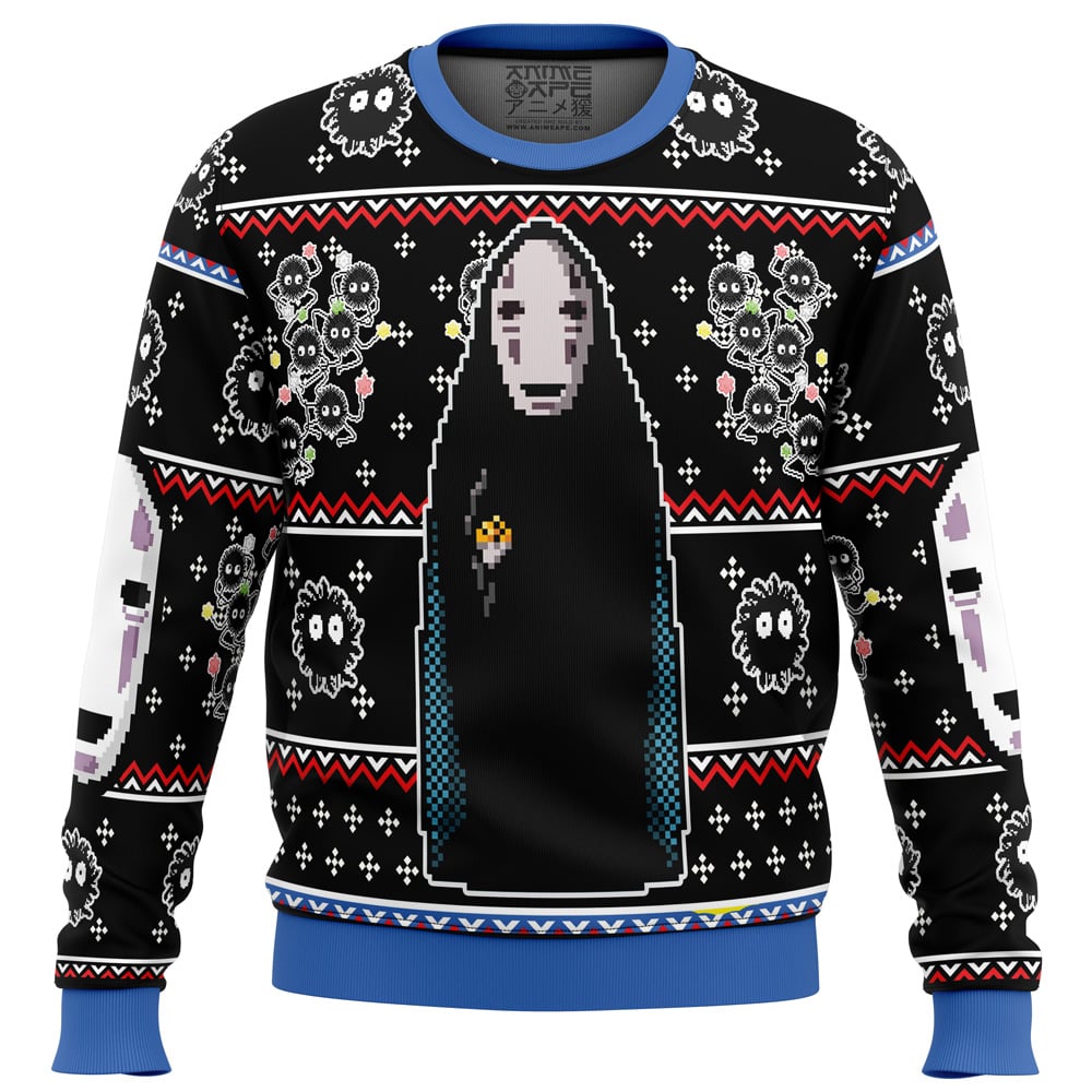 Spirited Away No Face Ugly Christmas Sweater