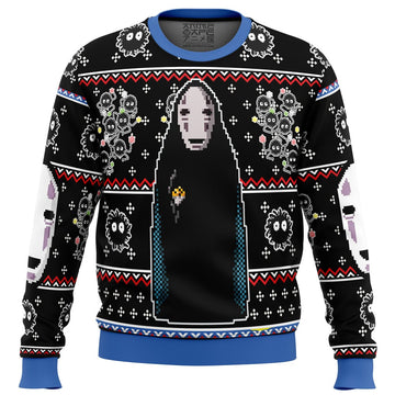 Spirited Away No Face Ugly Christmas Sweater