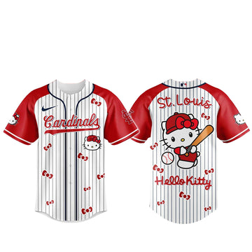 St. Louis Cardinals x Hello Kitty 2026 And Sanrio World Baseball Jersey