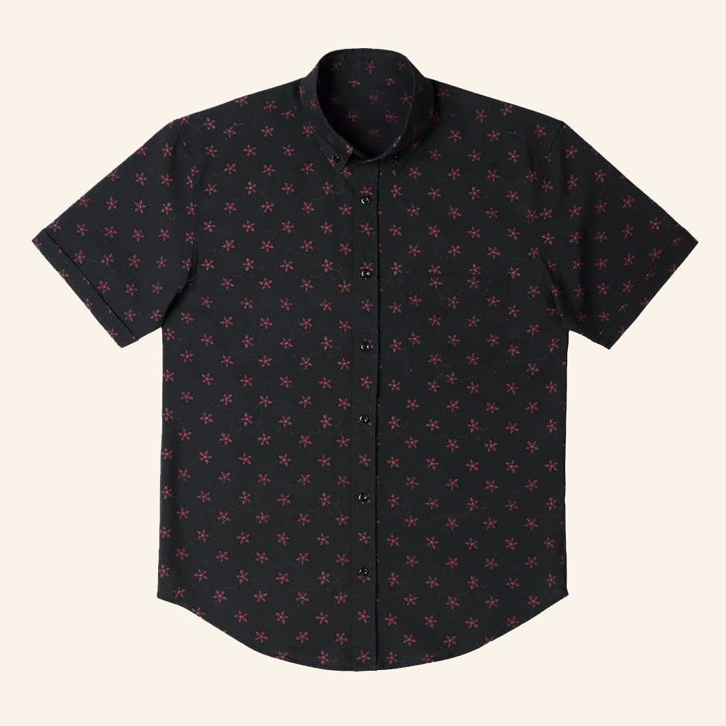 Stranger Things Merch Stranger Things x RSVLTS Demogarden KUNUFLEX Button Up Shirt Dad Gifts