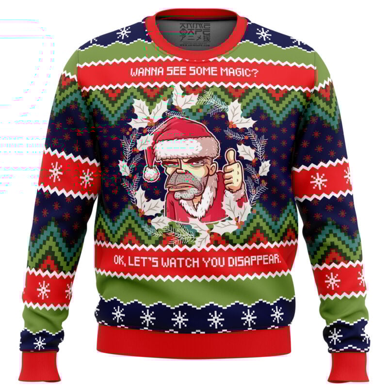 Wanna see some magic? Bad Santa Ugly Christmas Sweater
