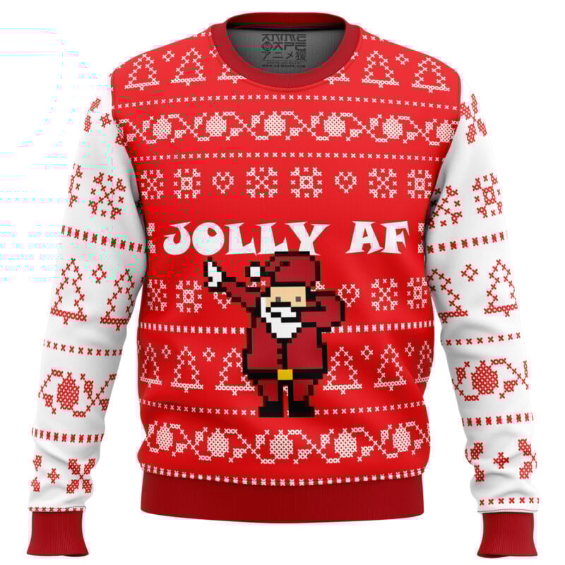 Jolly AF Ugly Christmas Sweater
