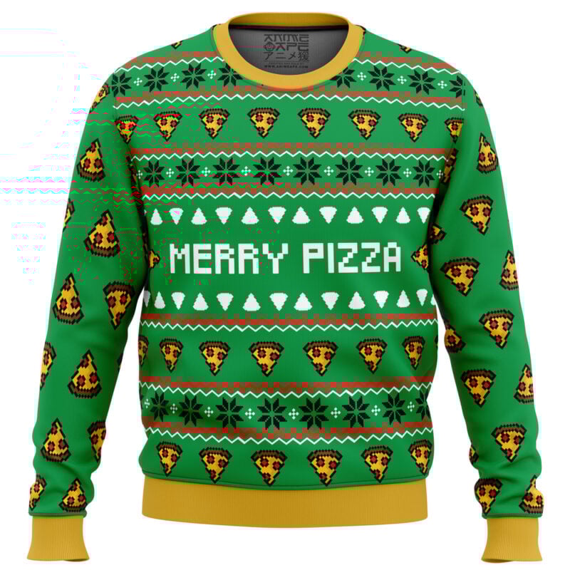 Merry Pizza Ugly Christmas Sweater