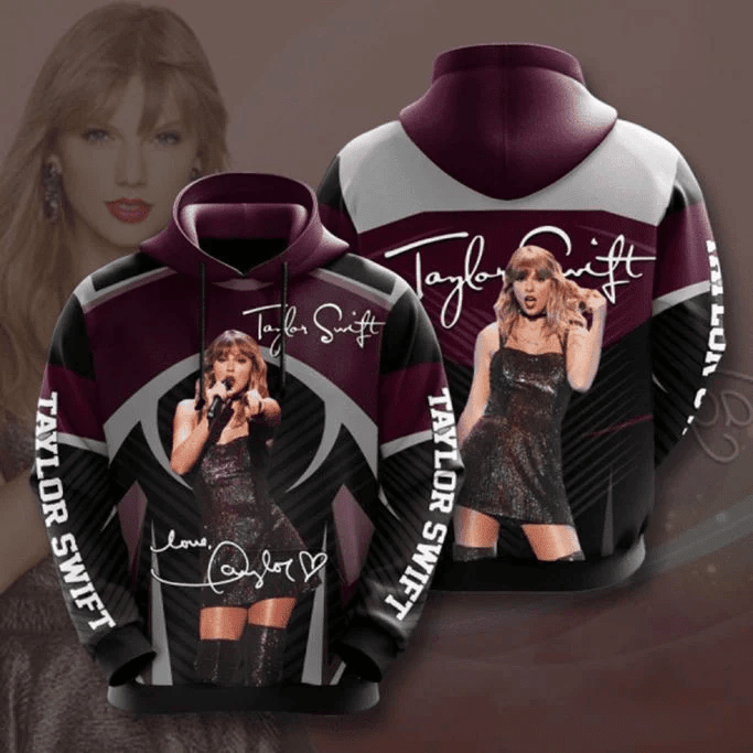 Taylor Swift Anniversary Signature Design Gift For Fan Custom 3d Hoodie All Over Printed Hoodie