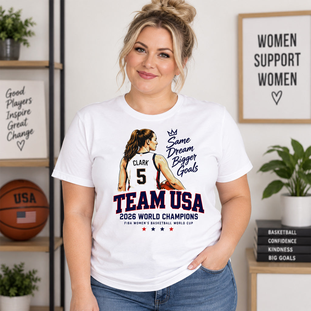 Team USA 2026 FIBA Women’s Basketball World Cup Champions Graphic Shirt for Basketball Fans
